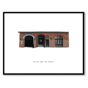 RITAS AND THE PERCH - Belfast Pub Print - Made in Ireland