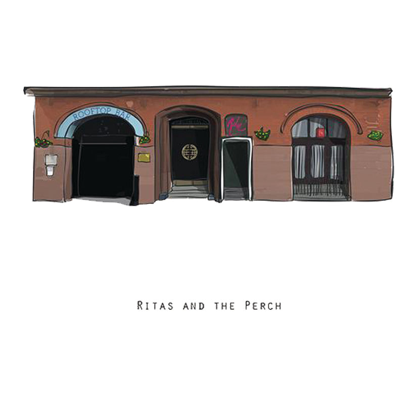 RITAS AND THE PERCH - Belfast Pub Print - Made in Ireland