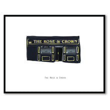 Load image into Gallery viewer, The ROSE &amp; CROWN - Belfast Pub Print - Made in Ireland
