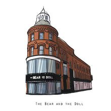 Load image into Gallery viewer, THE BEAR AND THE DOLL - Belfast Pub Print - Made in Ireland
