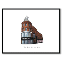 Load image into Gallery viewer, THE BEAR AND THE DOLL - Belfast Pub Print - Made in Ireland
