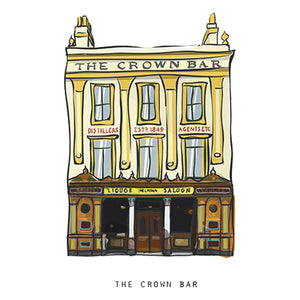 The CROWN - Belfast Pub Print - Made in Ireland