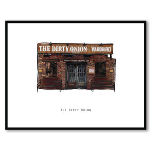 The DIRTY ONION - Belfast Pub Print - Made in Ireland