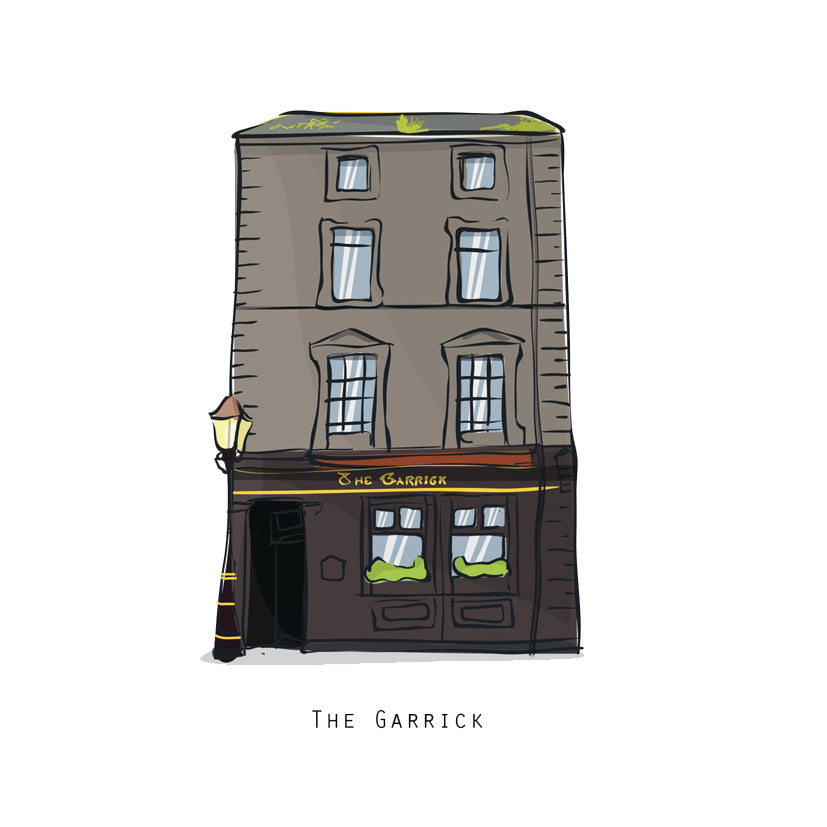 The GARRICK - Belfast Pub Print - Made in Ireland