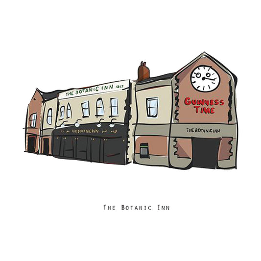 BOTANIC INN - Belfast Pub Print - Made in Ireland