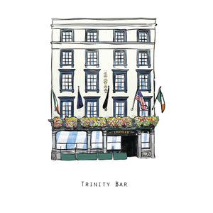 TRINITY BAR - Dublin Pub Print - Made in Ireland
