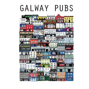 GALWAY Pubs - Ultimate Bar Print - Made in Ireland
