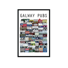 Load image into Gallery viewer, GALWAY Pubs - Ultimate Bar Print - Made in Ireland
