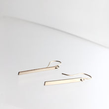 Load image into Gallery viewer, BAR DROP Earrings Gold Plated
