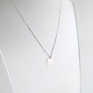 CONSTELLATION DISC PENDANT Necklace Silver