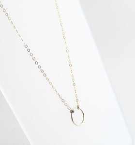 CIRCLE PENDANT Necklace Gold Plated