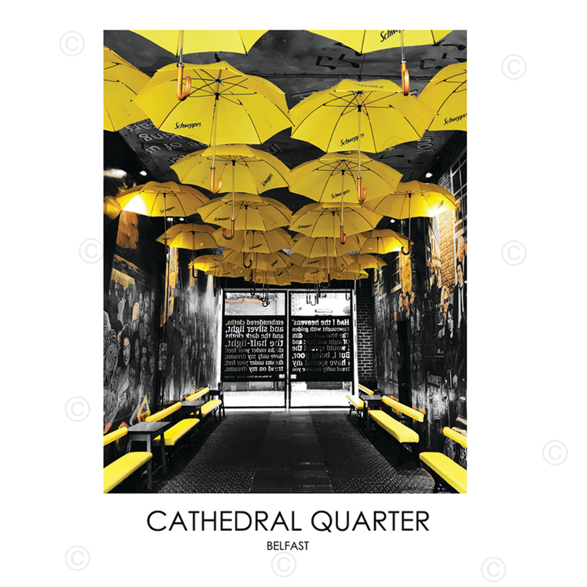 THE CATHEDRAL QUARTER Belfast - Contemporary Photography Print from Northern Ireland