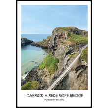 Load image into Gallery viewer, Carrick-a-Rede Rope Bridge - Contemporary Photography Print from Northern Ireland
