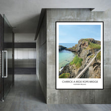 Load image into Gallery viewer, Carrick-a-Rede Rope Bridge - Contemporary Photography Print from Northern Ireland
