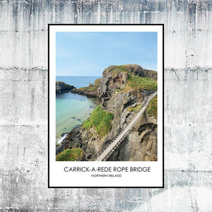 Carrick-a-Rede Rope Bridge - Contemporary Photography Print from Northern Ireland