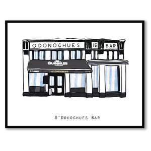 O’DONOGHUES BAR - Dublin Pub Print - Made in Ireland