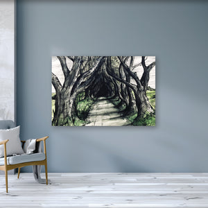 THE DARK HEDGES - Road to Kings Landing County Antrim by Stephen Farnan