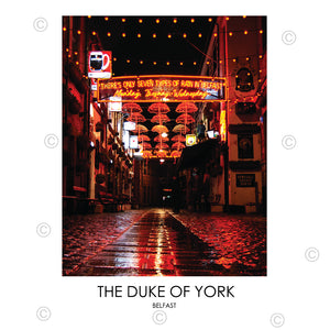 THE DUKE OF YORK BELFAST - Night - Contemporary Photography Print from Northern Ireland