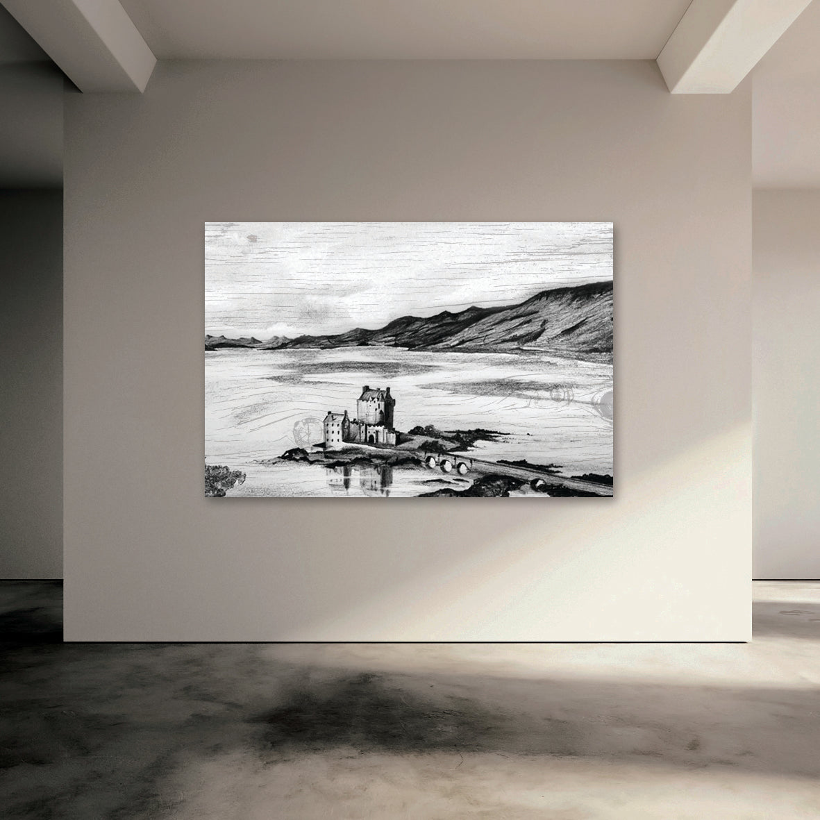 EILEAN DONAN CASLTE, SCOTLAND - Scottish Highlands Castle loch Britain by Stephen Farnan Made in Ireland - H13