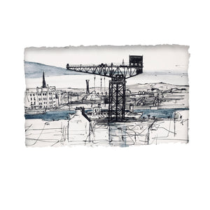FINNIESTON CRANE, GLASGOW - Iconic Crane in docklands of Glasgow City by Stephen Farnan Made in Ireland