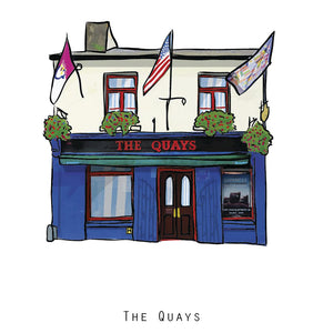 The QUAYS - Galway Pub Print - Made in Ireland