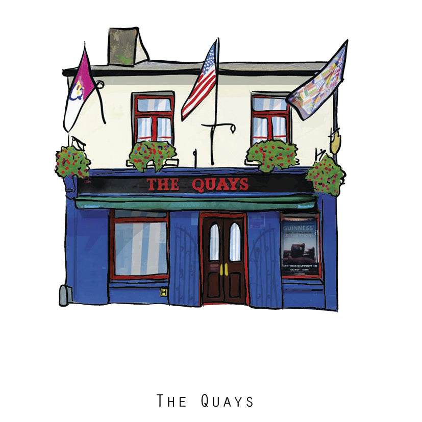 The QUAYS - Galway Pub Print - Made in Ireland
