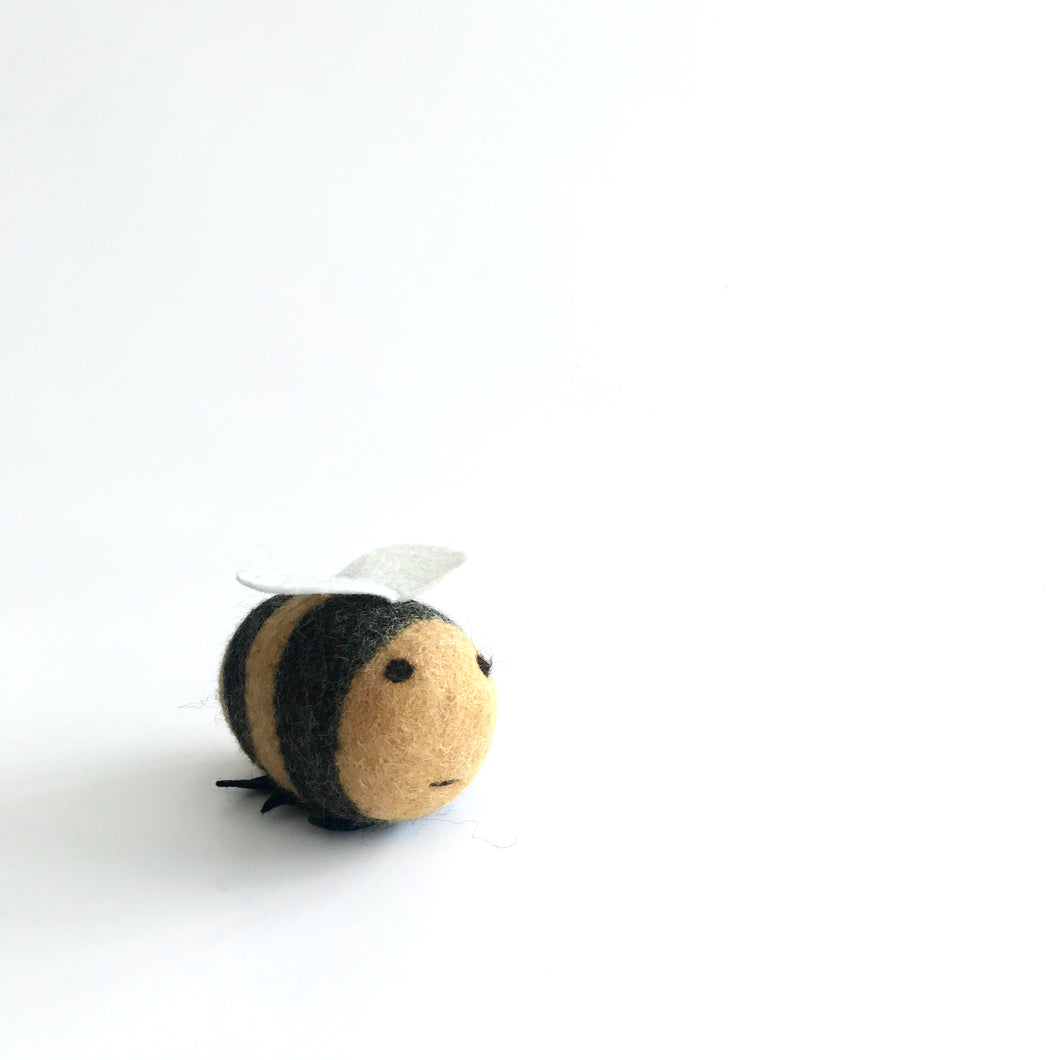BUMBLE BEE - Felt Wool Animal Art by Flock Studio - Made in Dublin, Ireland