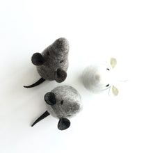 Load image into Gallery viewer, THREE BLIND MICE - Felt Wool Animal Art by Flock Studio - Made in Dublin, Ireland
