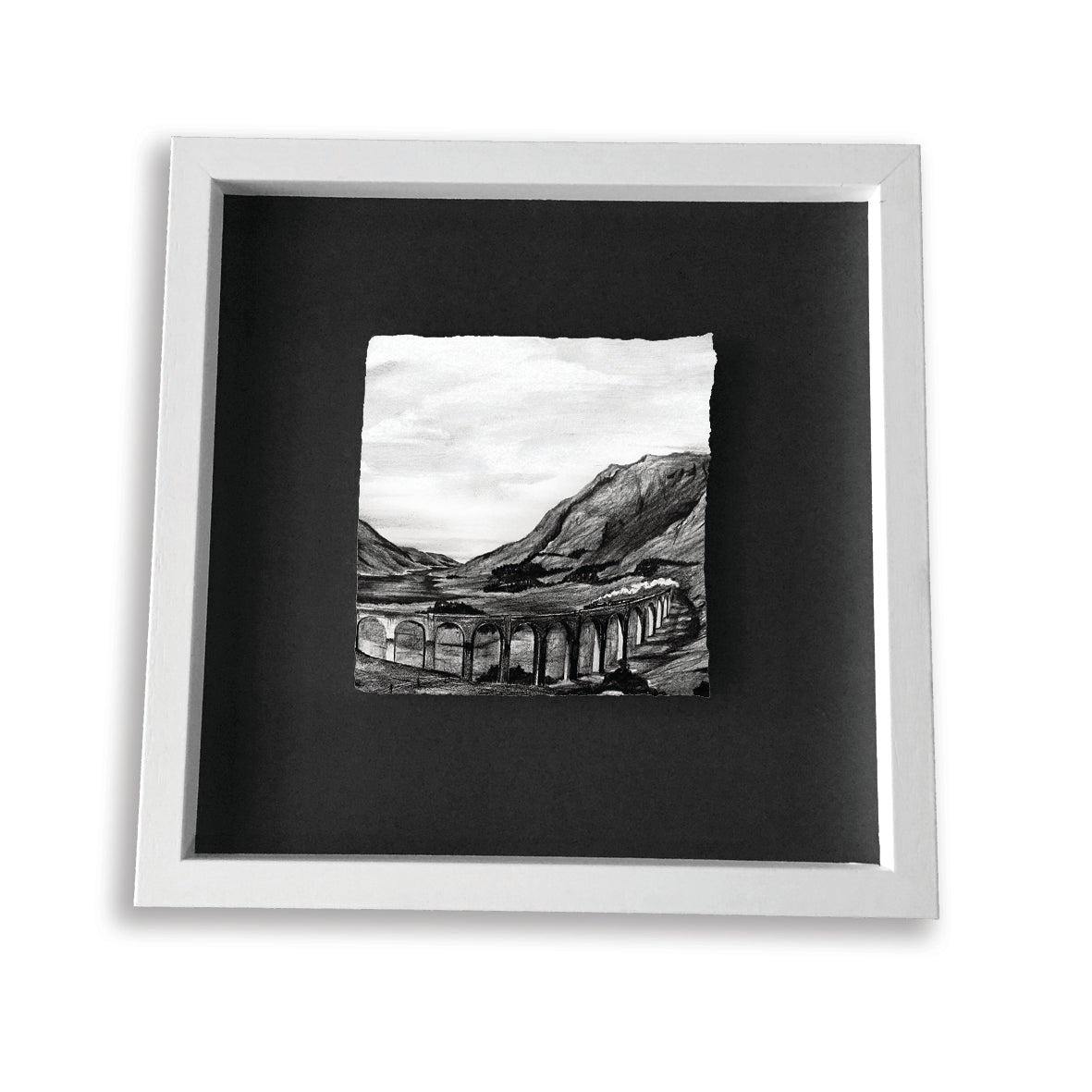 GLENFINNAN VIADUCT - Iconic Train line in Scottish Highlands - Harry Pottery Hogwarts Express by Stephen Farnan Made in Ireland - G24