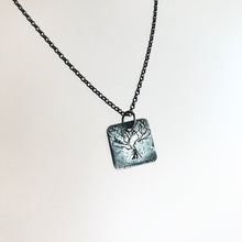 Load image into Gallery viewer, Oxidised Silver Sketch Pendant Necklace - Made in Belfast
