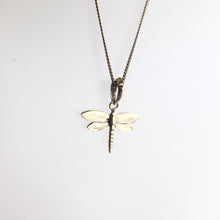 Load image into Gallery viewer, DRAGONFLY Necklace Gold Plated on solid Silver
