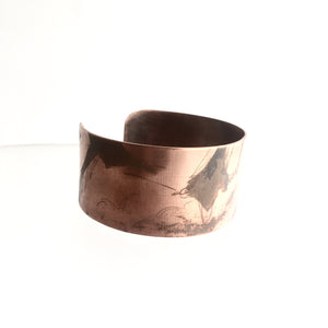 Copper Etched The West Cuff - by Ghost & Bonesetter - Made in Belfast