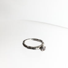 Load image into Gallery viewer, Silver Beaten Raw Ruby Stone Ring - by Ghost &amp; Bonesetter - Made in Belfast
