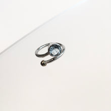 Load image into Gallery viewer, Honeysuckle Blue Topaz Ring - Solid Silver
