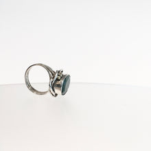 Load image into Gallery viewer, Whirlpool Ring with Emerald - Solid Silver &amp; Gold Plate
