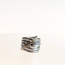 Load image into Gallery viewer, Hidden Gems Ring - Solid Silver &amp; Gold Plate
