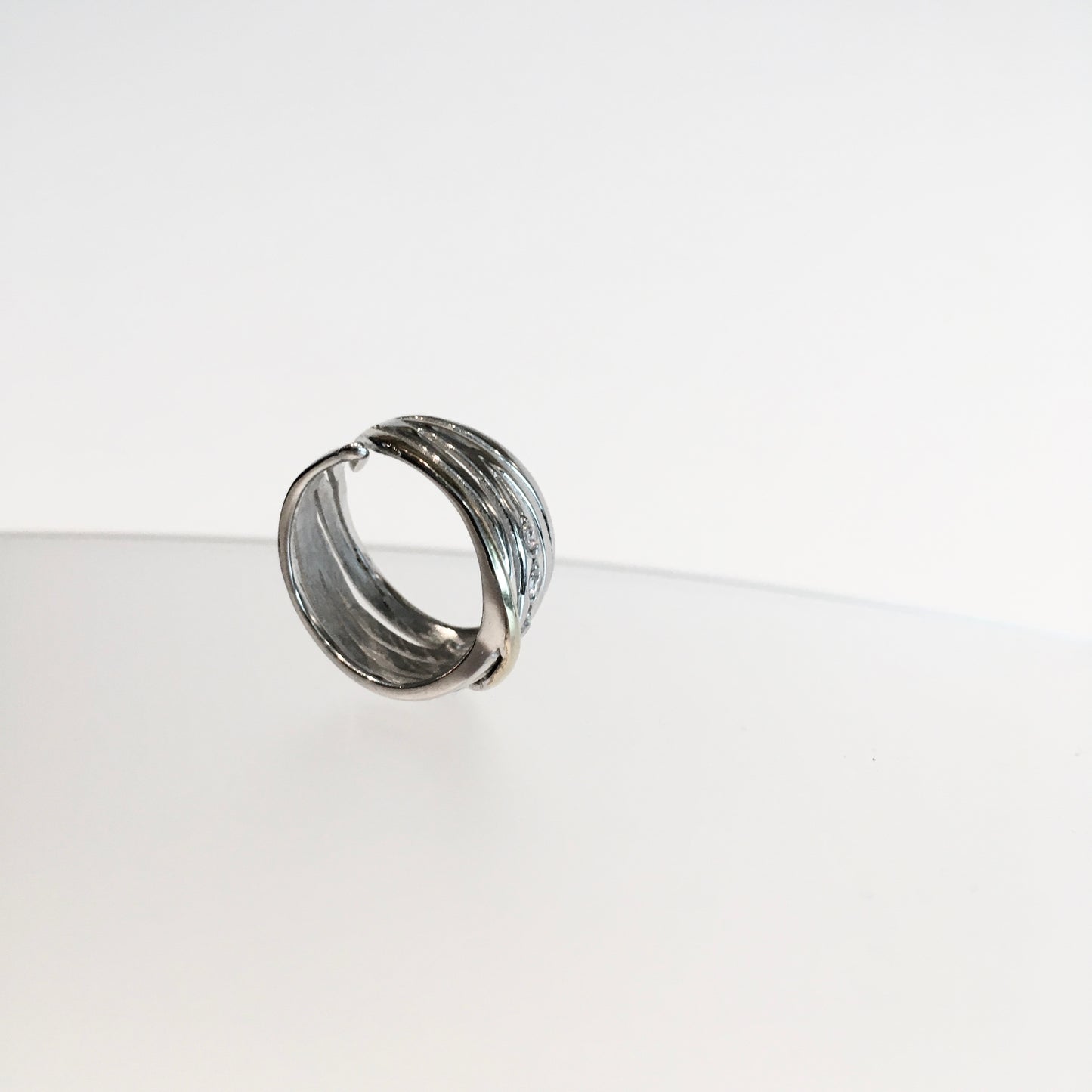 Hidden Gems Ring - Solid Silver & Gold Plate