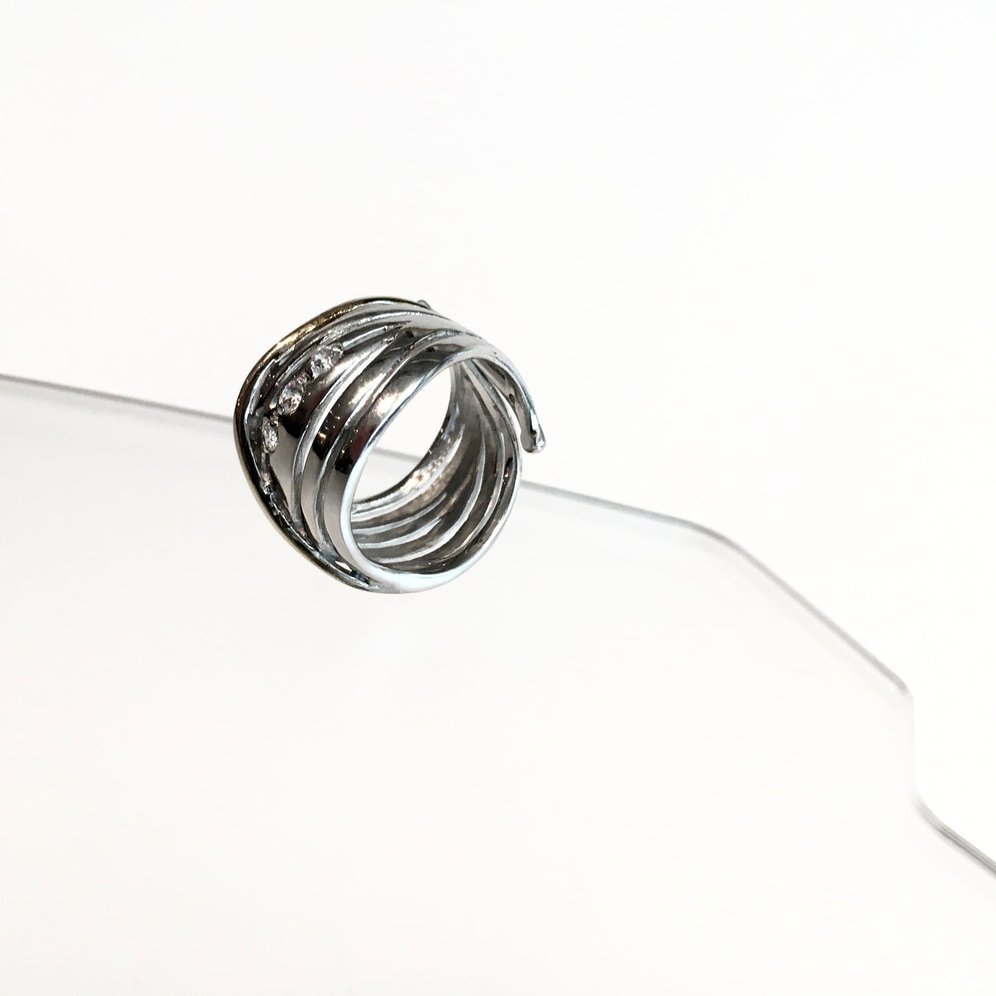 Hidden Gems Ring - Solid Silver & Gold Plate