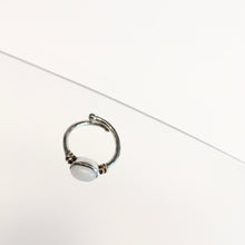 Load image into Gallery viewer, Senna Ring with Moonstone - Solid Silver &amp; Gold Plate
