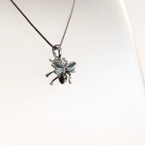 Bee Pendant Silver & Gold Plated