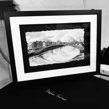 Load image into Gallery viewer, HA&#39;PENNY BRIDGE, DUBLIN - Old Bridge in the Heart of Dublin City by Stephen Farnan Made in Ireland
