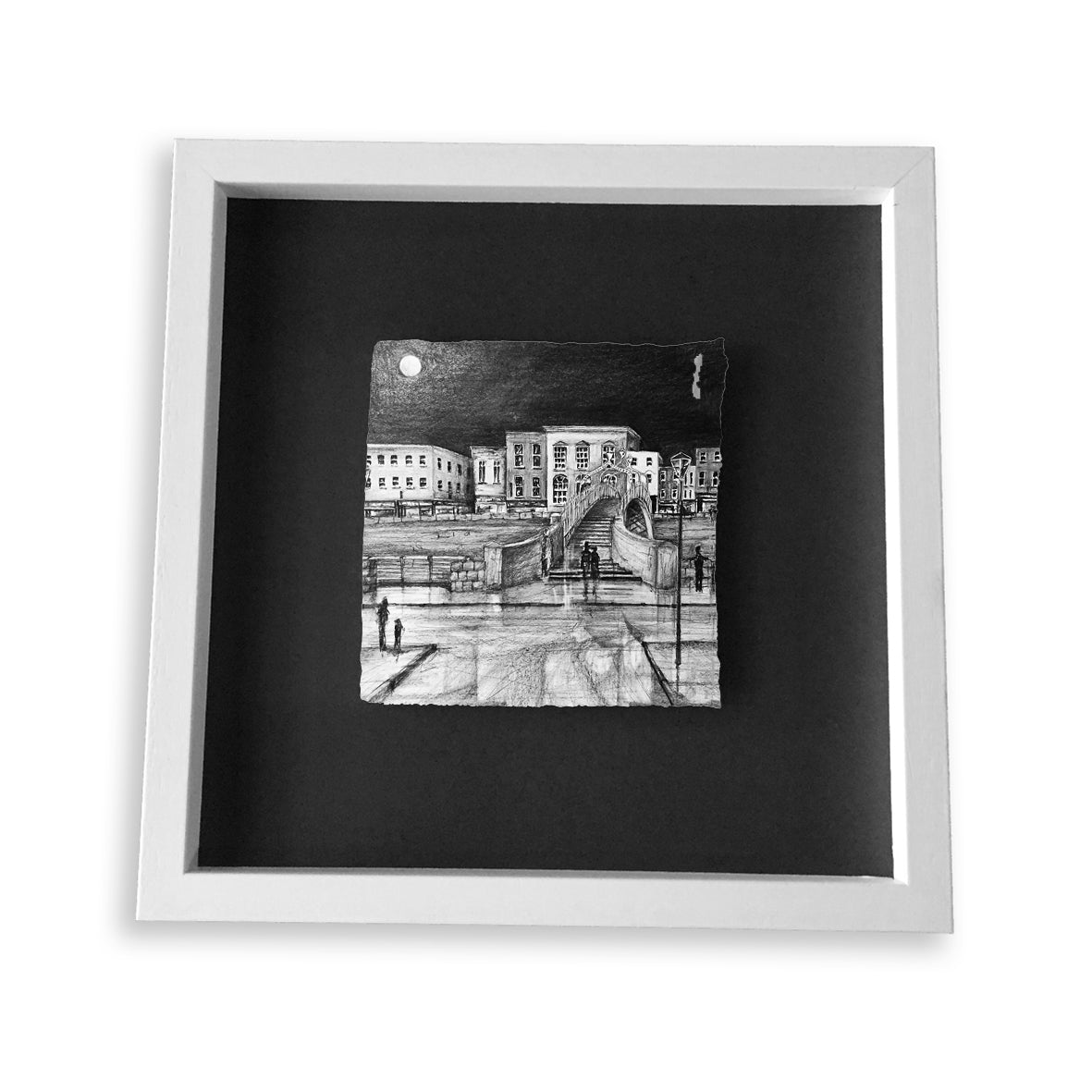 HA’PENNY BRIDGE BY NIGHT - Iconic River Liffey Footbridge County Dublin by Stephen Farnan