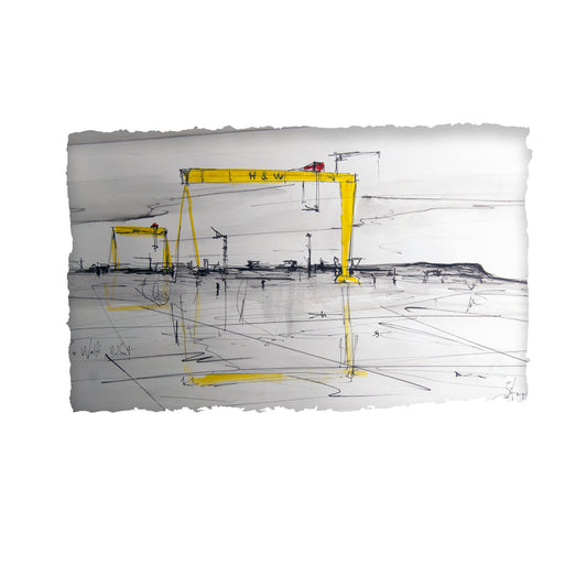 HARLAND & WOLFF - The Cranes Shipyard Samson Goliath County Antrim by Stephen Farnan