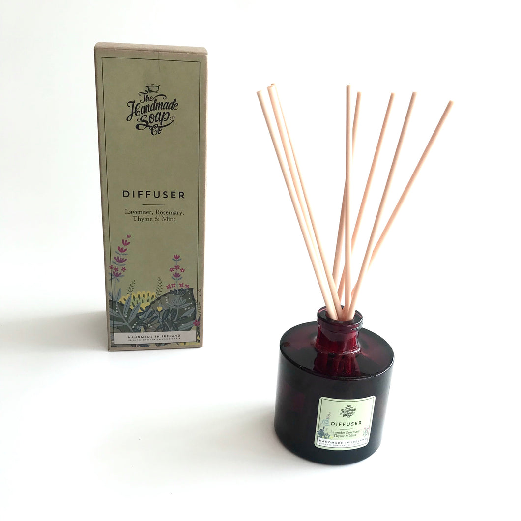 Lavender, Rosemary, Thyme & Mint Diffuser - Handmade in Ireland