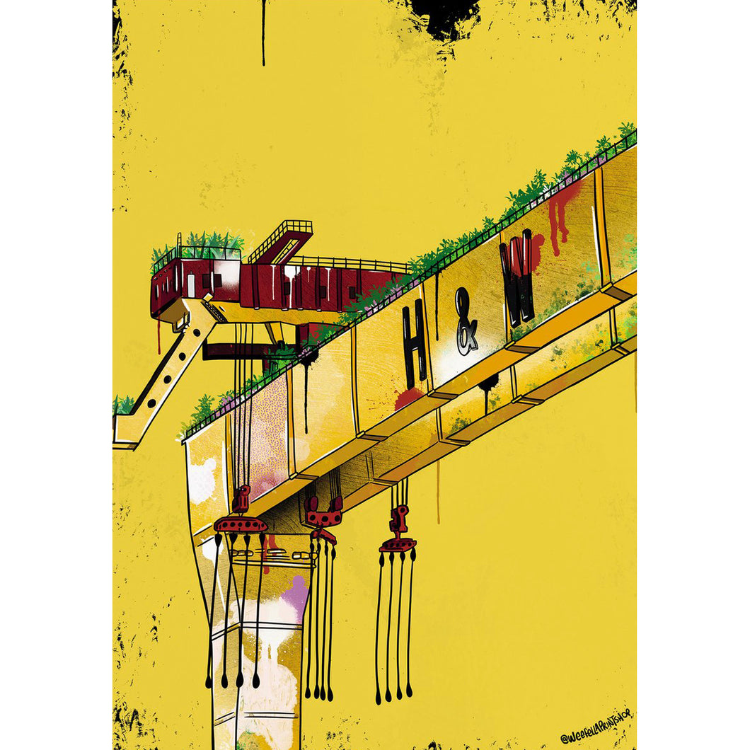 Harland and Wolff - Yella Cranes - Print