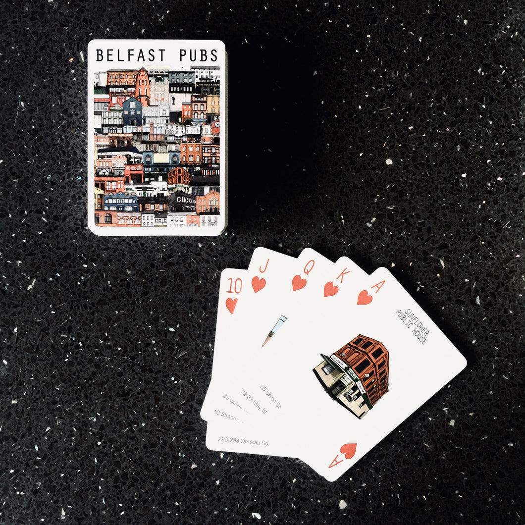 BELFAST - PLAYING CARDS - 52 Pubs of Belfast