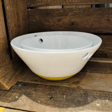 Load image into Gallery viewer, Yellow Large &amp; Medium Bowl Set - Diem Pottery
