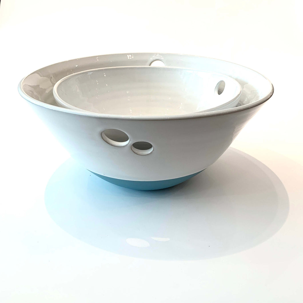 Blue Large & Medium Bowl Set - Diem Pottery
