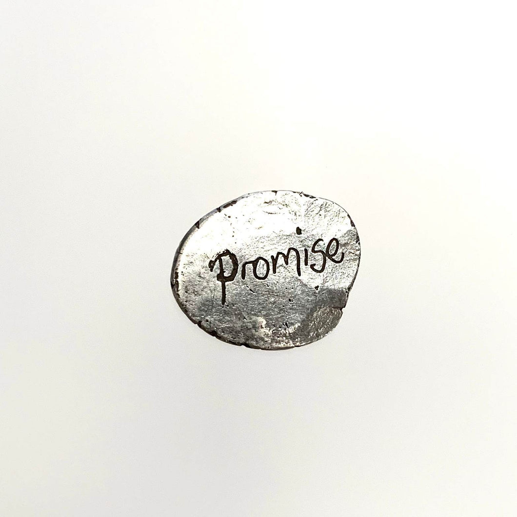 Silver Promise Token Charm