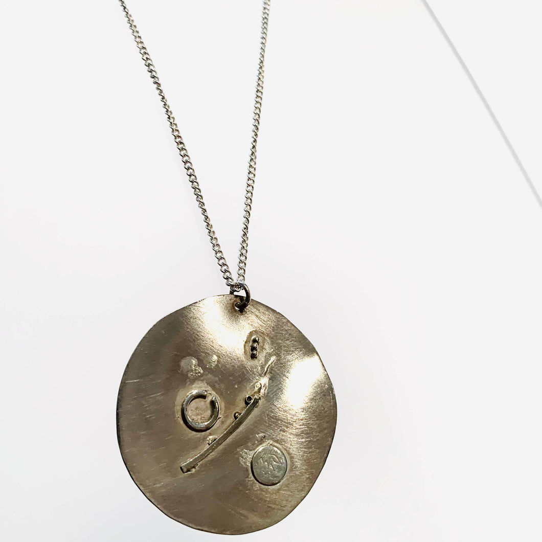Gold Plated Gealach Disc Pendant
